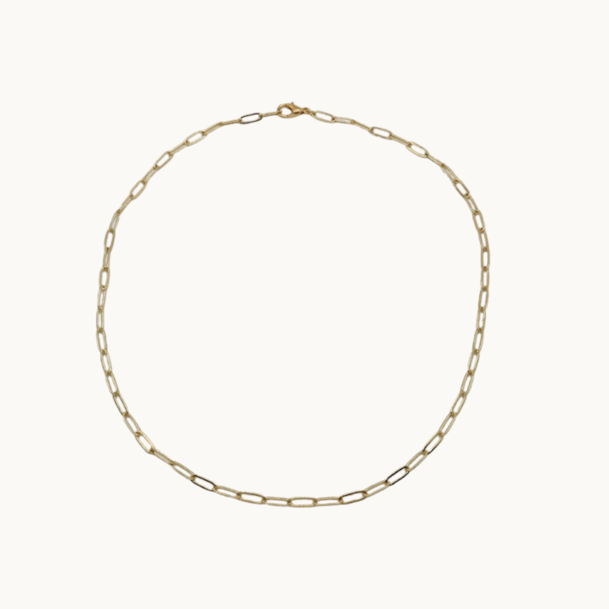 Custom Paperclip Necklace - 14k Gold Plated