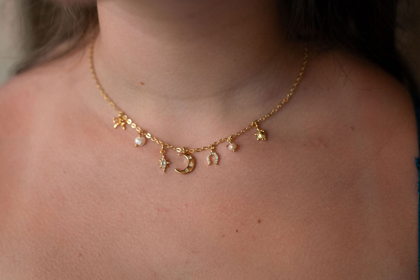 Custom Dainty Necklace - 14k Gold Plated
