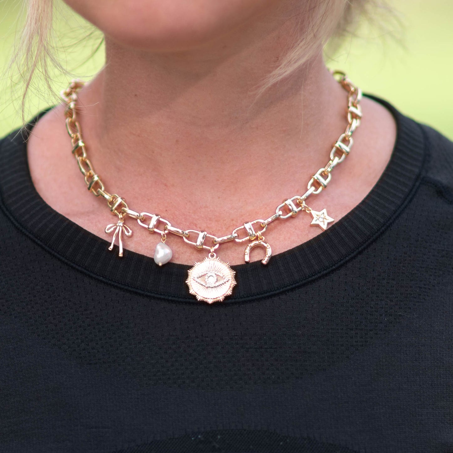 Custom Chunky Necklace - 14k Gold Plated