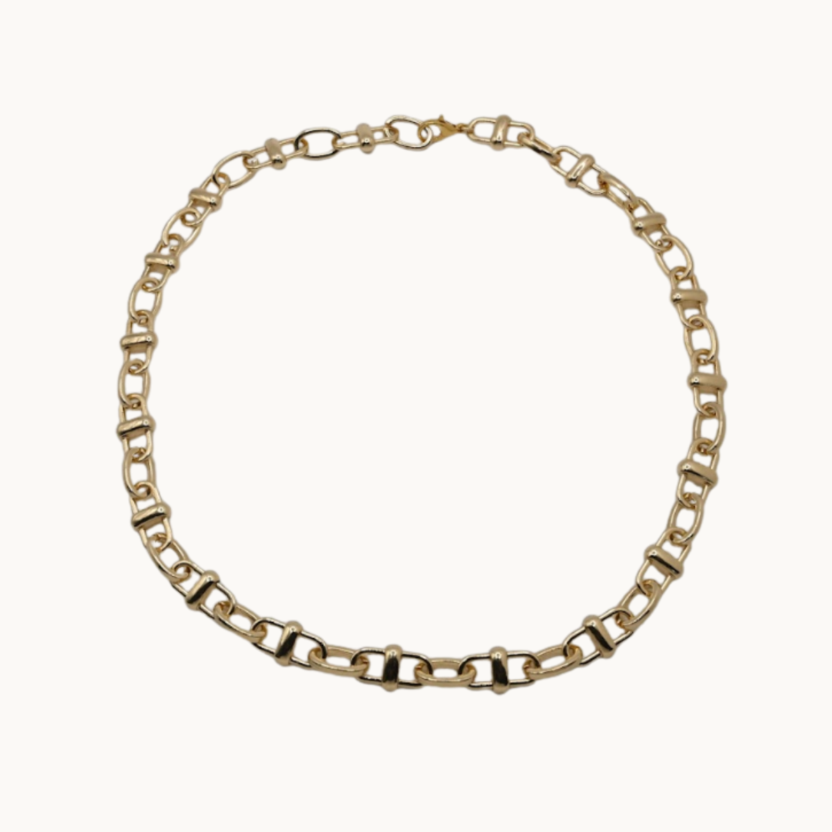 Custom Chunky Necklace - 14k Gold Plated