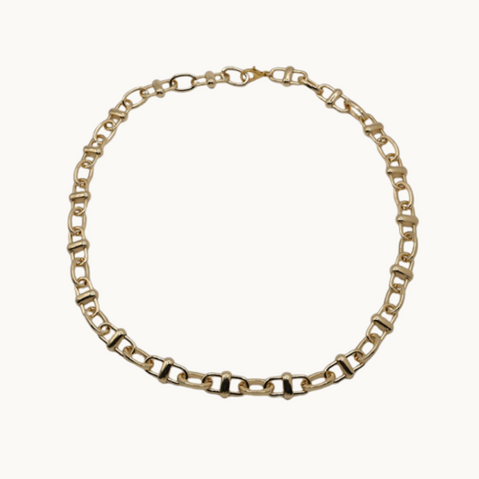 Custom Chunky Necklace - 14k Gold Plated