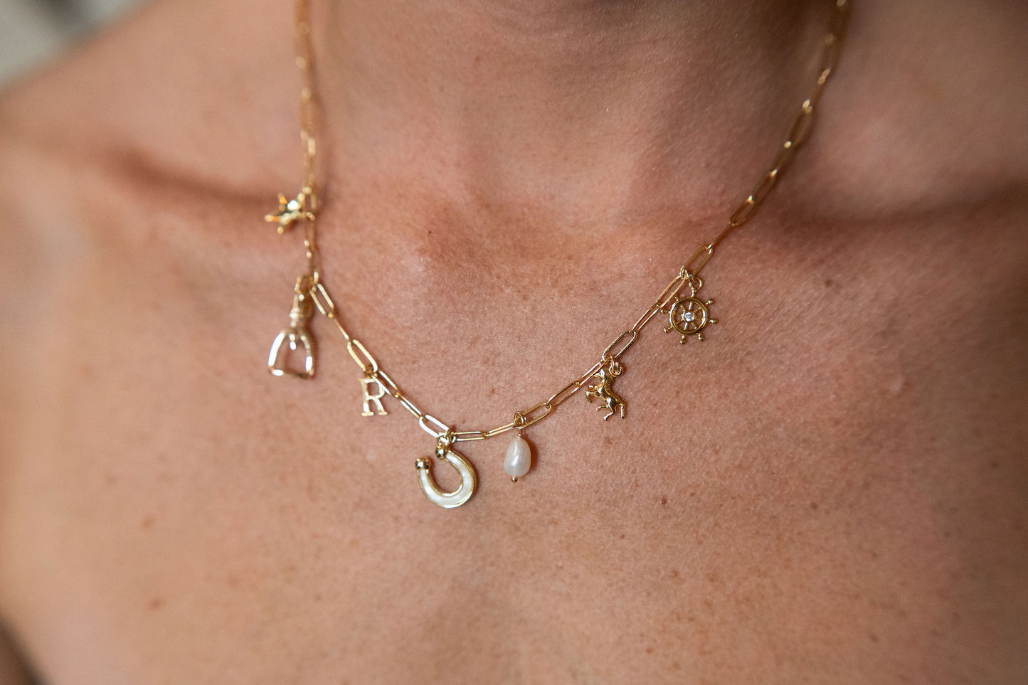 Custom Paperclip Necklace - 14k Gold Plated